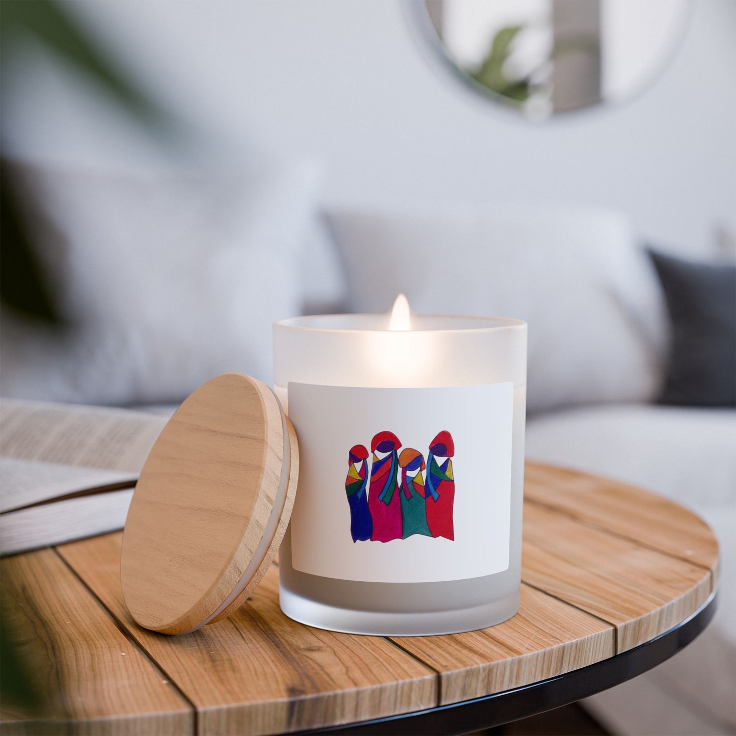 Tribe Frosted Glass Candle