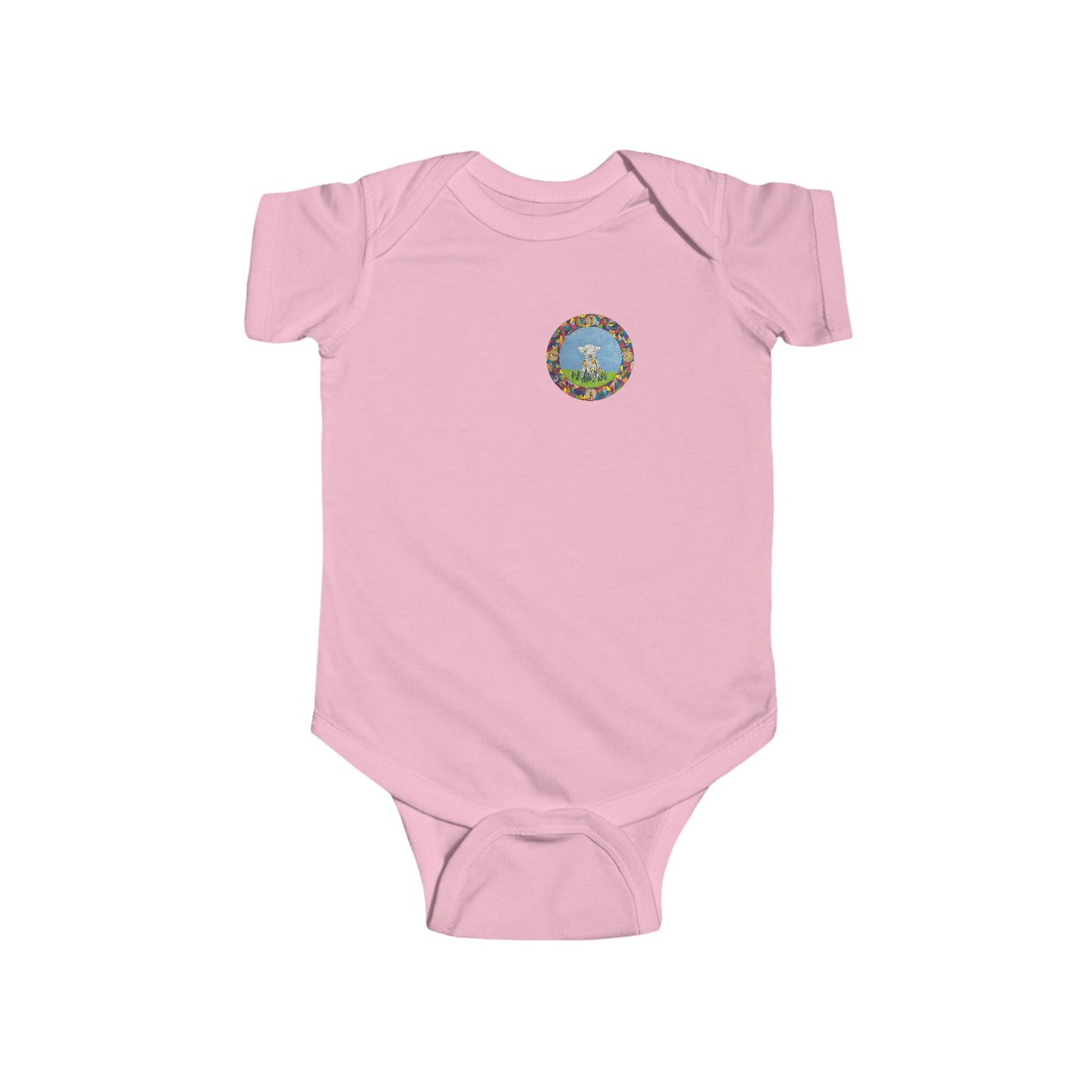 Lamb Infant and Baby Short Sleeve Onesie