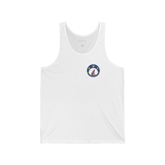 Tank Top - Colorful Wolf Howling at Starry Night