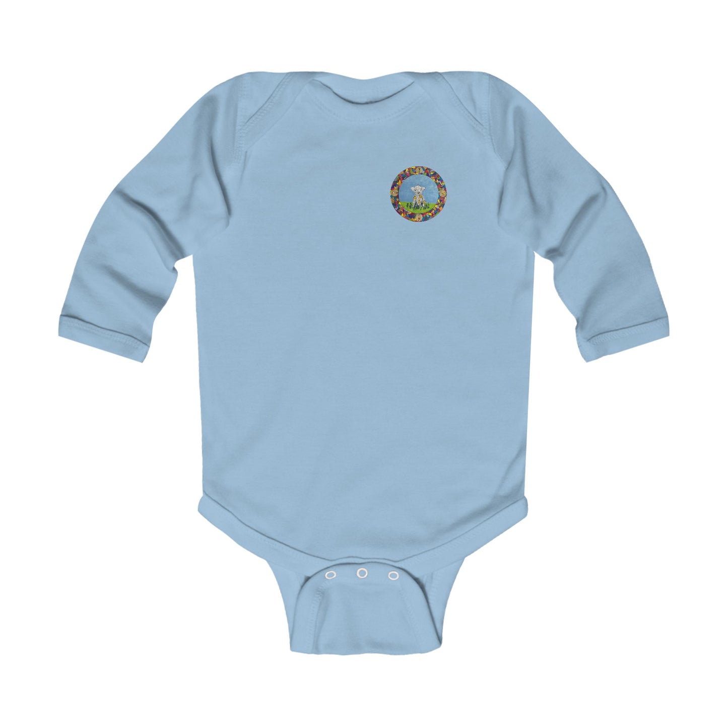 Lamb Infant and Baby Long Sleeve Onesie