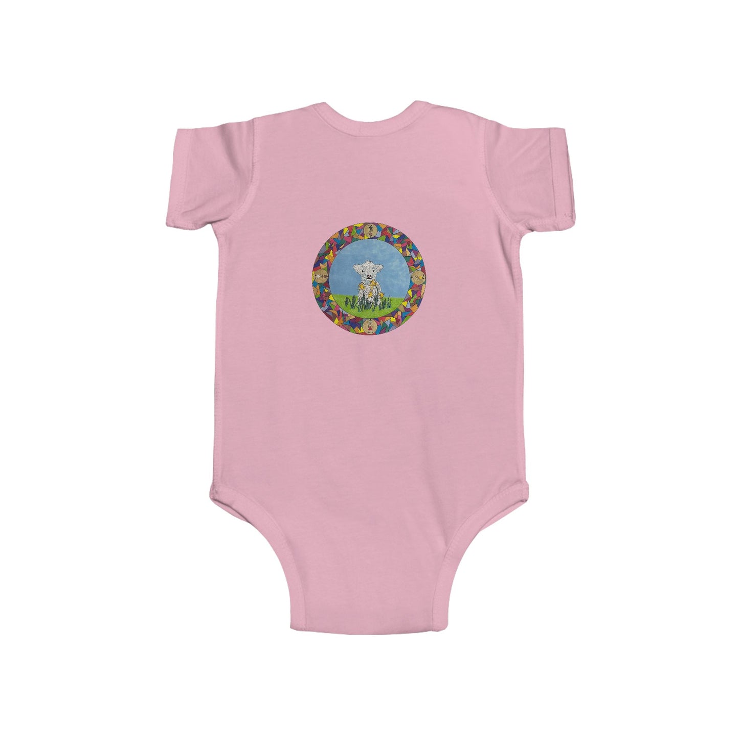 Lamb Infant and Baby Short Sleeve Onesie