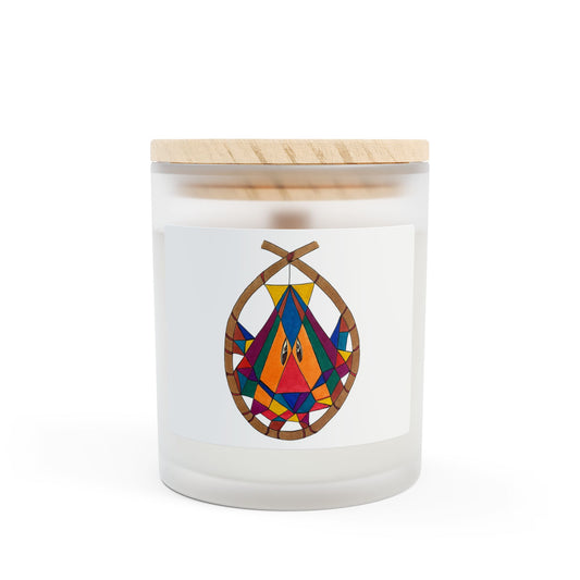 Dream Catcher Frosted Glass Candle, 11oz