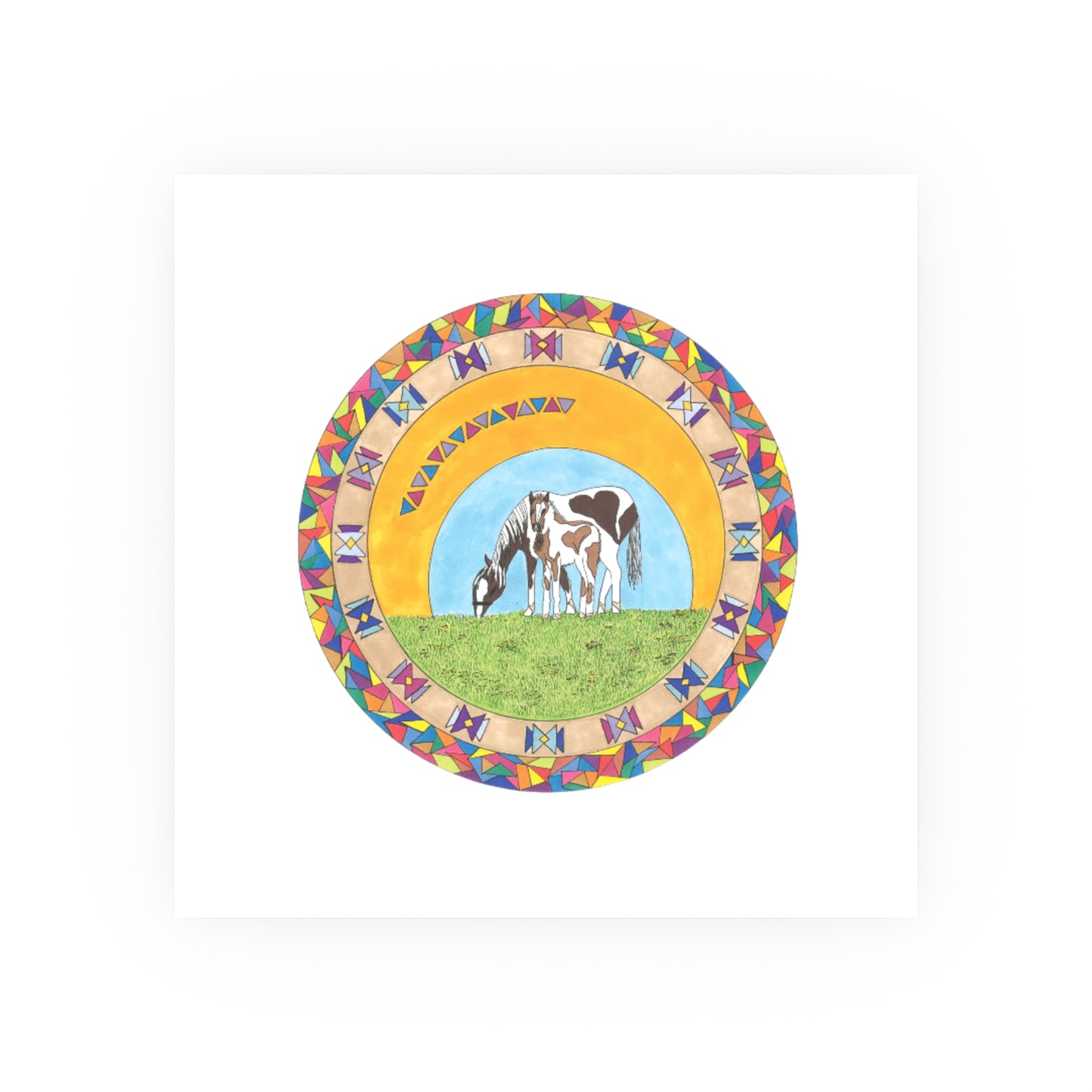 Native Horses Poster