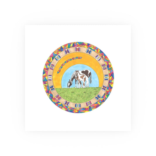 Native Horses Poster