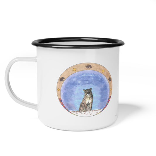 Cougar Enamel Camp Mug
