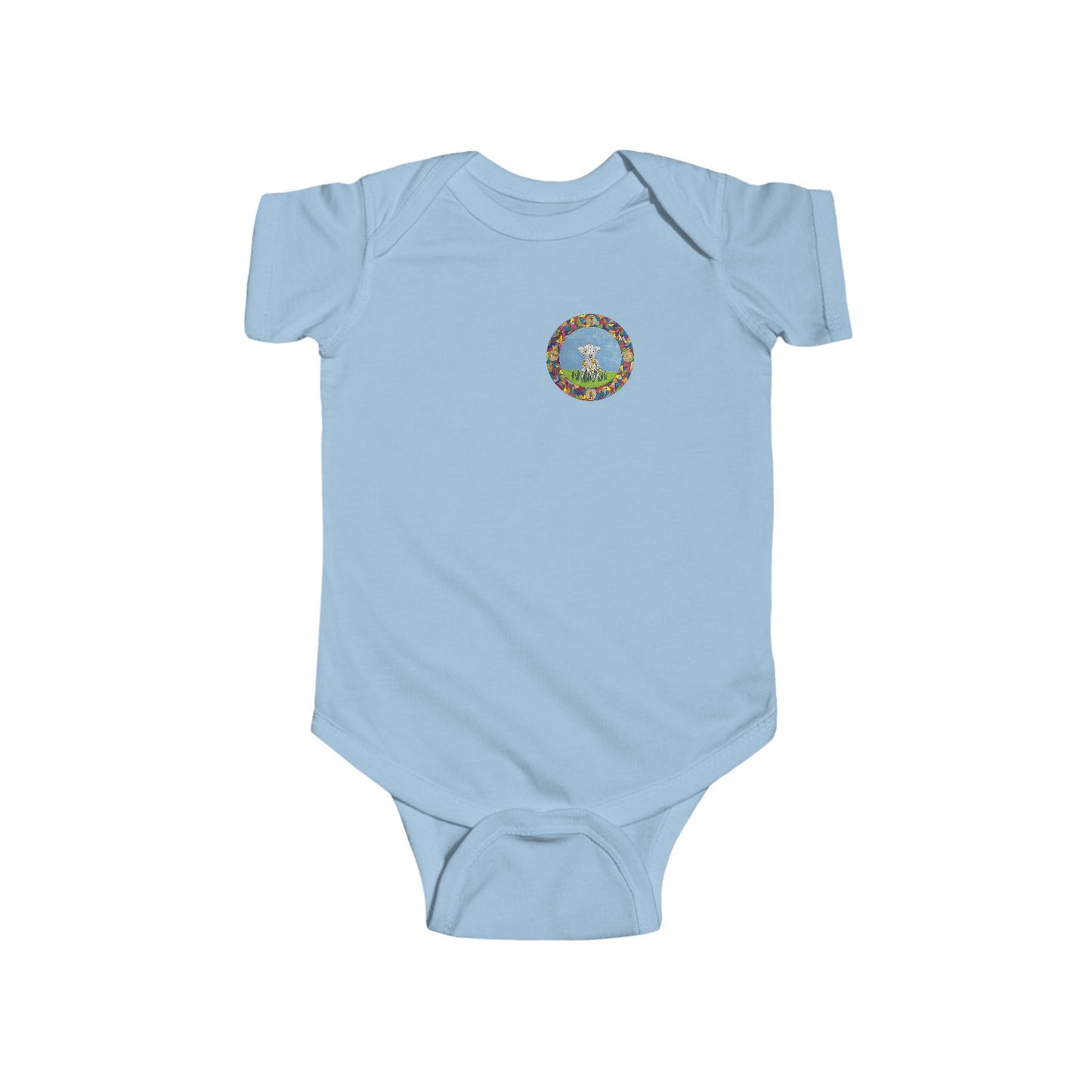 Lamb Infant and Baby Short Sleeve Onesie