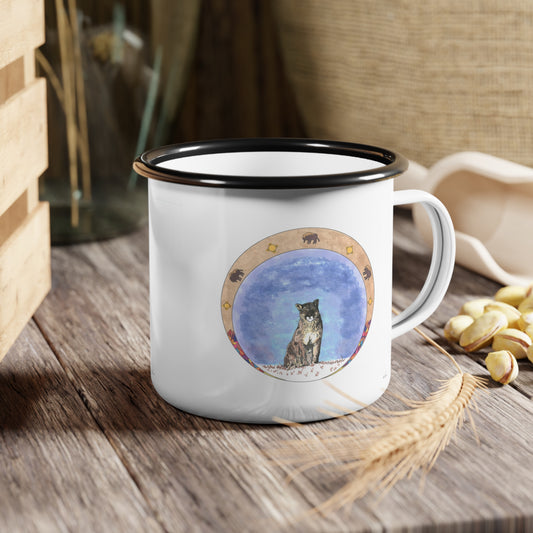 Cougar Enamel Camp Mug