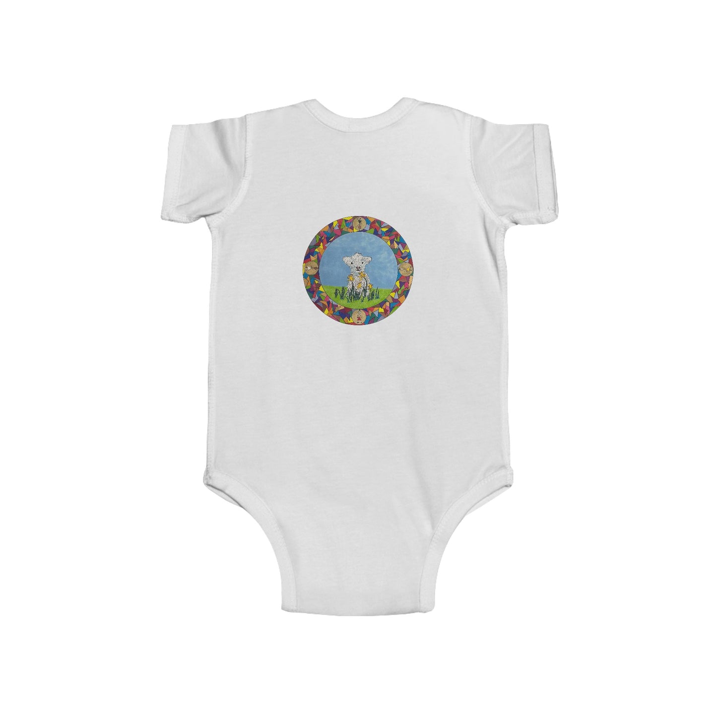 Lamb Infant and Baby Short Sleeve Onesie