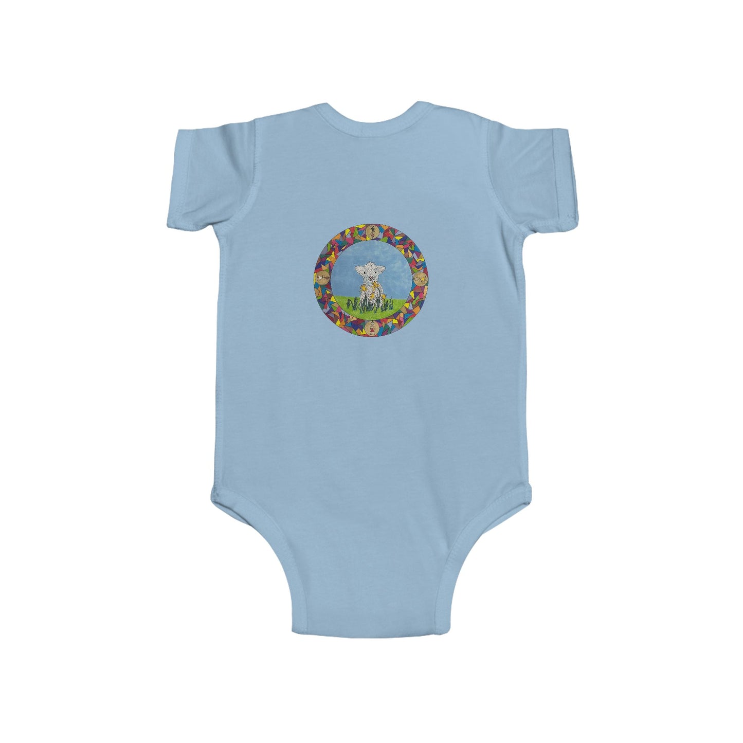 Lamb Infant and Baby Short Sleeve Onesie